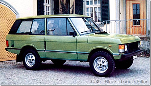 1970 Range Rover - Blacked out D-Pillar