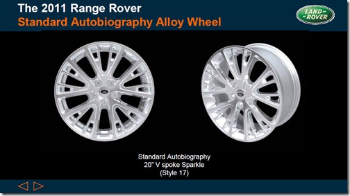 2011 Range Rover - Standard Autobiography Alloy Wheels - Style 17