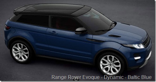  Range Rover Evoque Dynamic Baltic Blue