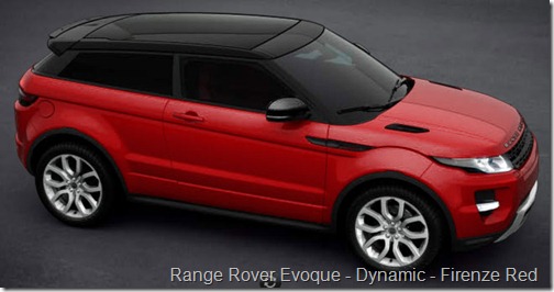  Range Rover Evoque Dynamic Firenze Red 