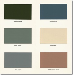 Land Rover Colour Guide - October 1971 - Swatches