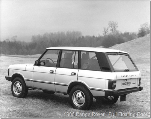 1986 Range Rover - Full Floating Roof
