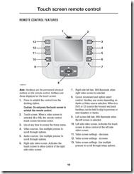 Range Rover Touch screen remote control Page 1 Range Rover Touch screen remote control Page 1