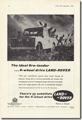 The ideal fire-tender - 4-wheel drive Land-Rover