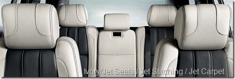 Ivory-Jet Seats-Jet Stitching-Jet Carpet